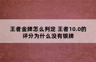 王者金牌怎么判定 王者10.0的评分为什么没有银牌